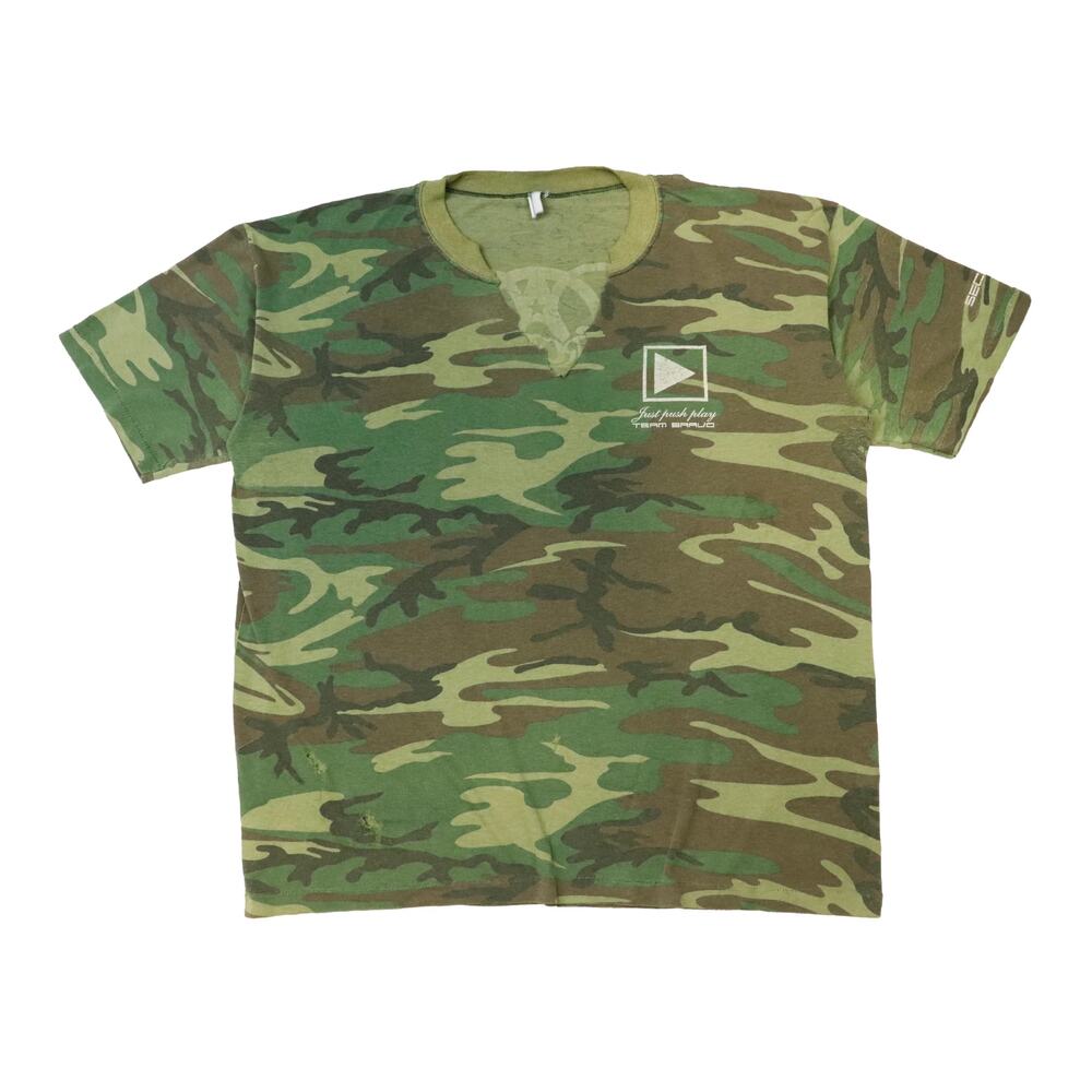 Vintage 80s Aerosmith Security Team Bravo Camo T-Shirt